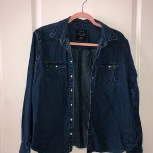 AE denim long sleeve button down